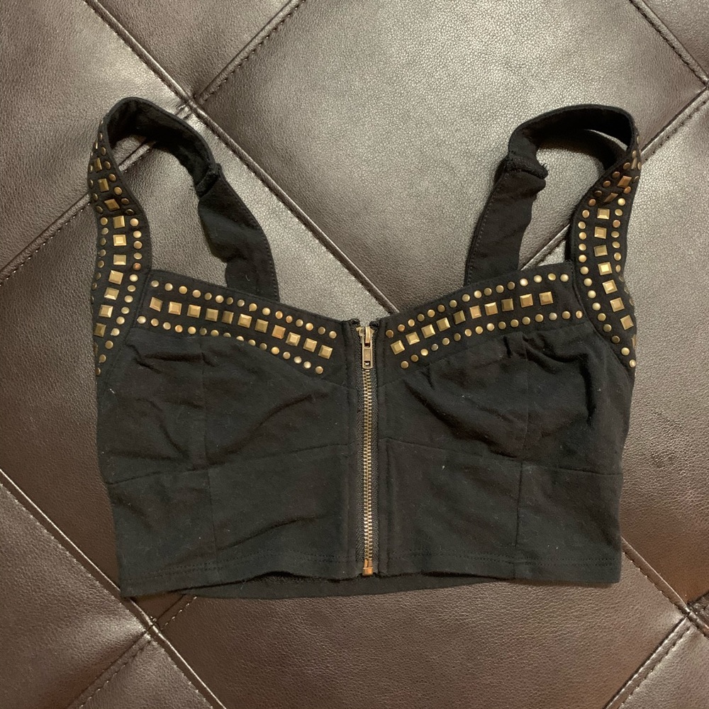 Black crop top